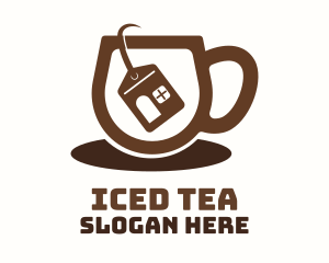 Home Tea Bag Cup logo design