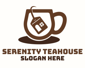 Home Tea Bag Cup logo design