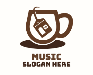 Teashop - Home Tea Bag Cup logo design
