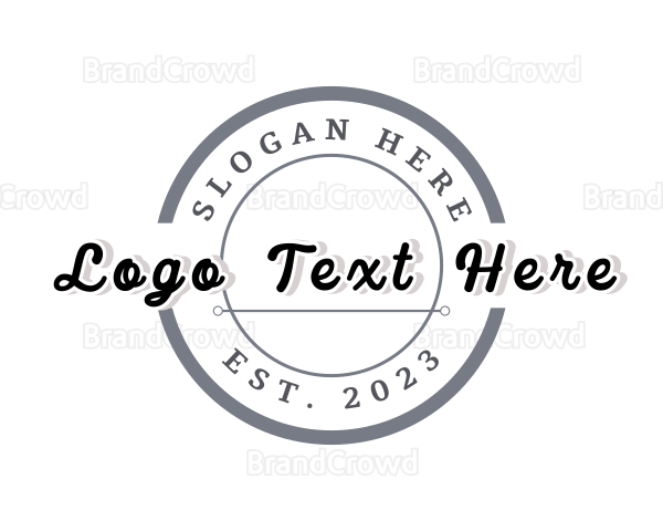 Simple Hipster Badge Logo