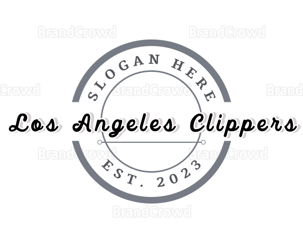 Simple Hipster Badge Logo