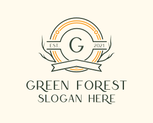 Natural Forest Badge logo design