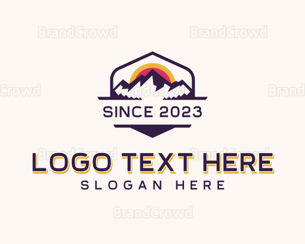 Outdoor Mountain Adventure Logo