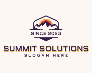 Outdoor Mountain Adventure logo design