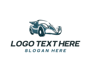 Teal - Luxury Sports Car logo design
