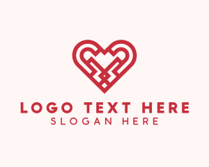 Dating - Matrimony Dating Heart logo design