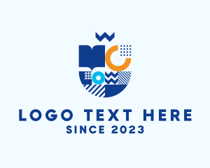 Editor - Geometric Book Shield logo design