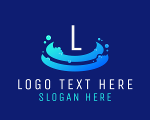 Shiny - Clean Bubble Wash logo design