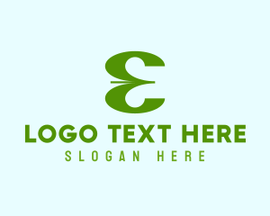 Organic - Modern Company Letter E logo design