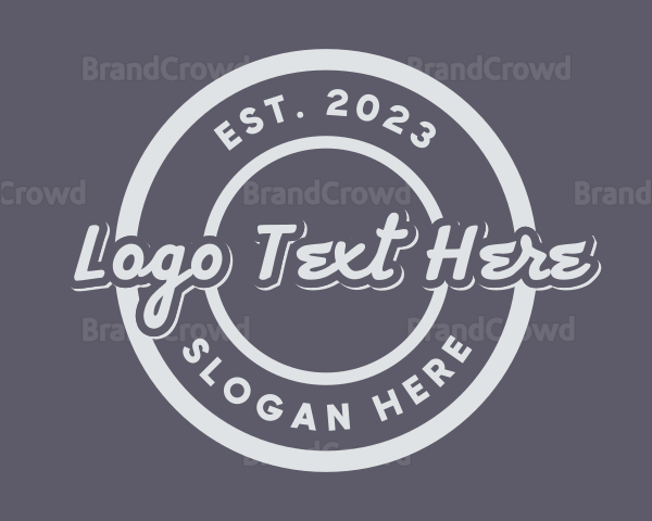 Round Stylish Business Logo