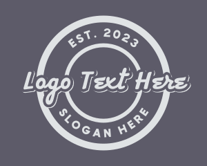 Round Stylish Business  Logo