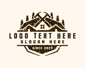 Shelter - Real Estate Construction Hammer logo design