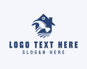 Contractor - Construction Hammer Repair logo design