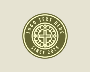 Bible - Christian Church Cross logo design