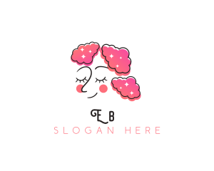 Artist - Cloud Hair Woman logo design