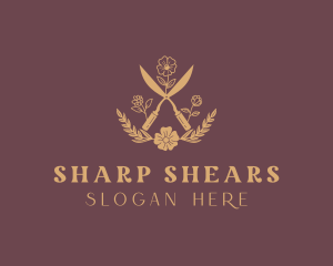 Shears - Flower Garden Shears logo design