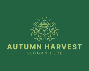 Sunny Vegetable Harvest logo design