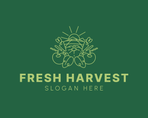 Vegetables - Sunny Vegetable Harvest logo design