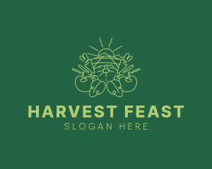 Sunny Vegetable Harvest logo design