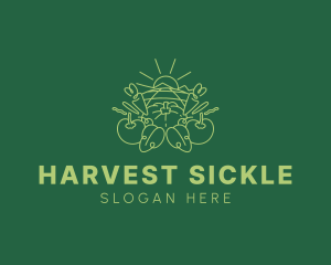 Sunny Vegetable Harvest logo design