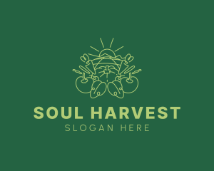 Sunny Vegetable Harvest logo design