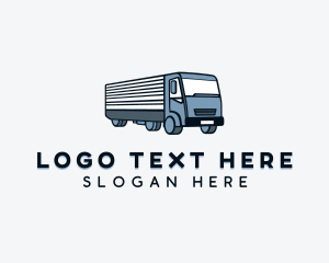 Delivery Truck Logistics Logo