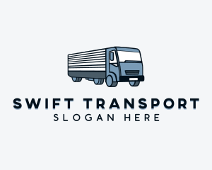 Delivery Truck Logistics logo design