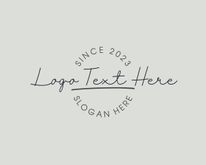 Branding - Luxury Script Business logo design