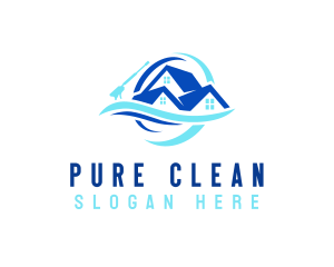 Cleaning Wash Maintenance logo design