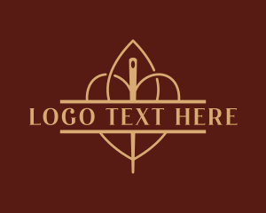 Knit - Tailor Craft Needle logo design