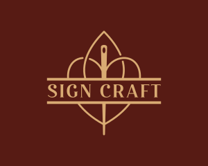 Tailor Craft Needle logo design