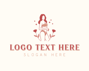 Floral Fashion Bikini Logo