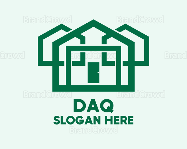 Eco Friendly House Construction Logo