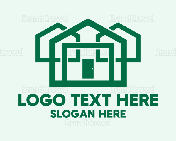 Eco Friendly House Construction Logo