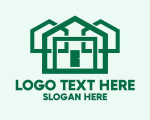 Door - Eco Friendly House Construction logo design