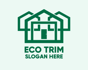 Eco Friendly House Construction logo design