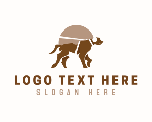 Pet Shelter - Dog Puppy Leash logo design