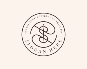 Embroidery - Tailor Alteration Letter S logo design