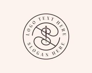 Tailor Alteration Letter S  Logo