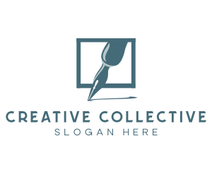 Calligraphy Pen Writing logo design