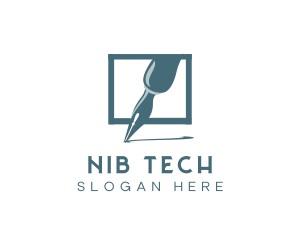 Nib - Calligraphy Pen Writing logo design