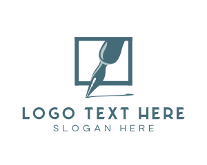 Literature - Calligraphy Pen Writing logo design
