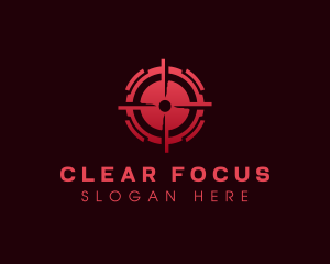 Focus - Bullet Target Crosshair logo design
