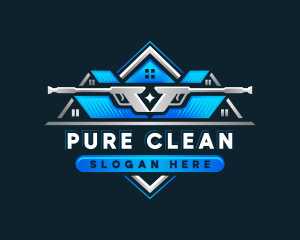 Pressure Washing Cleaning logo design