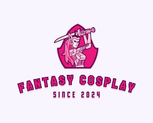 Cosplay - Warrior Cyborg Woman logo design