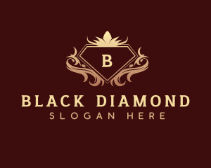 Luxury Diamond Decorative Crest logo design