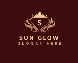 Tanning - Luxury Diamond Decorative Crest logo design