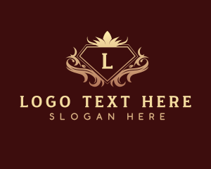 Luxury Diamond Decorative Crest Logo