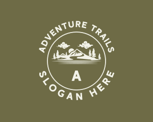 Mountain Clouds Adventure logo design