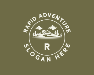 Mountain Clouds Adventure logo design